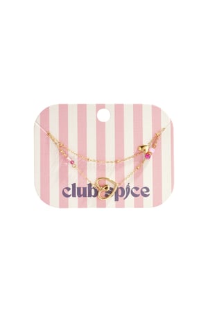 Bracelet with playful heart, beads and pearl h5 Picture3