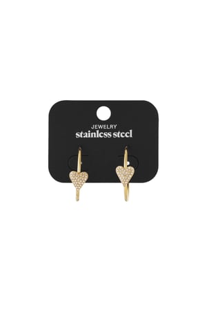 Heart hoop Earrings h5 Picture4