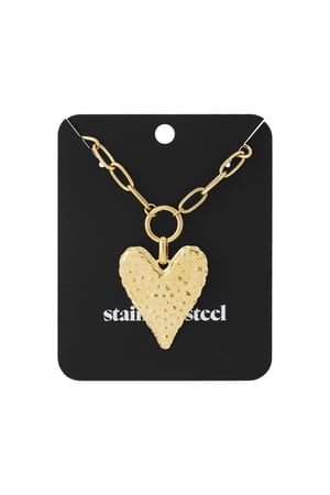Chunky Heart long Necklace h5 Picture3