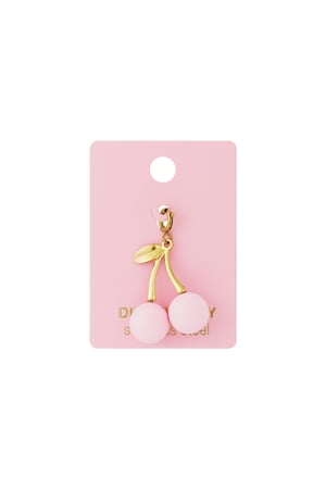 Rosa Kirsche Schmuck Charm h5 Bild4