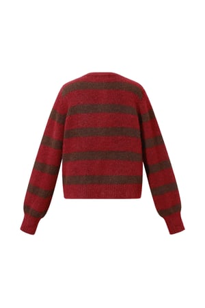 Polyester fiber (polyester) Knit cardigan Stripes Casual Fall/Winter  Clothes h5 Picture3