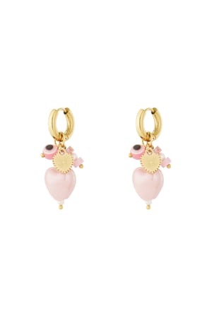 Pendientes de limón con charms h5 