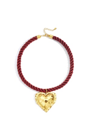 Polyester Pendant necklaces Heart Retro Daily Classic Series Women's jewelry h5