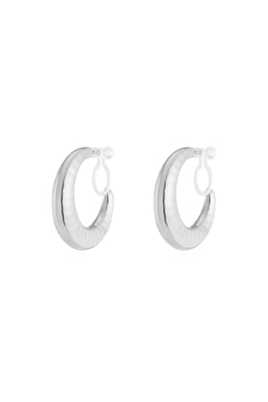 Bold hoop clip Earrings h5