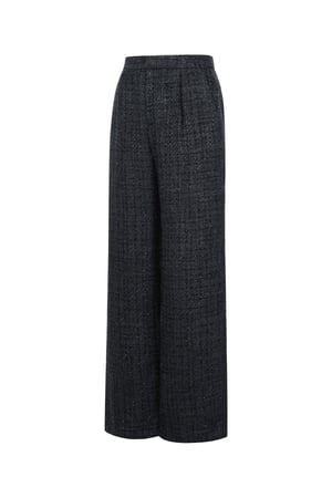 Polyester fiber (polyester) Straight pants Checkered Elegant Fall/Winter  Clothes h5 Picture2