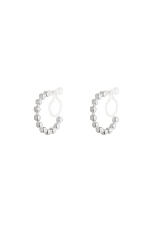 Shiny bead Clip Earrings h5