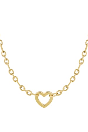 Collar cadena de corazones h5 