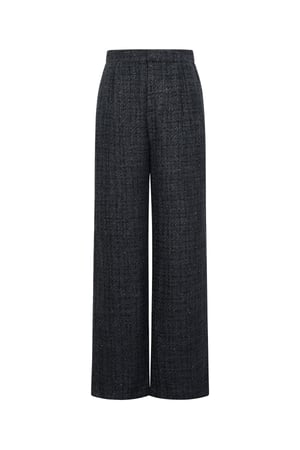 Polyester fiber (polyester) Straight pants Checkered Elegant Fall/Winter  Clothes h5