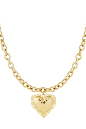Collar de corazón abrazado h5 