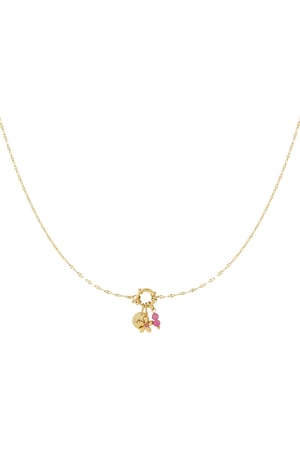 Red flower DIY necklace h5 Picture3