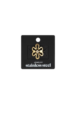 Stainless Steel Statement Rings Flower Casual Daily Simple Series Women's jewelry h5 Picture6