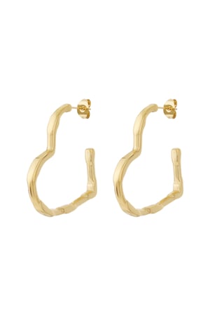 Big heart hoop earrings h5 