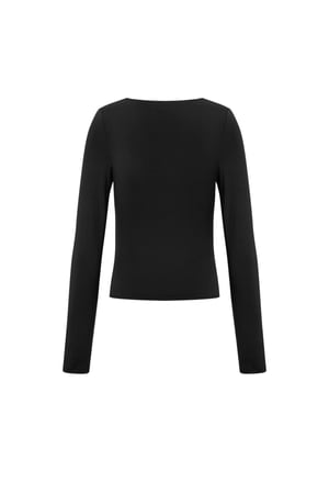 Nylon Long sleeve tops Solid color Basic All Fit  Clothes h5 Picture3