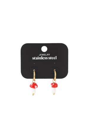 Mini mushroom Earrings h5 