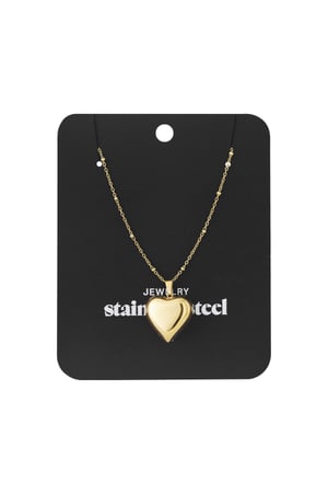 Collares colgantes de acero inoxidable Corazón Casual Diario h5 Imagen3