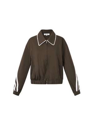 Satin Look Sporty Jacket h5