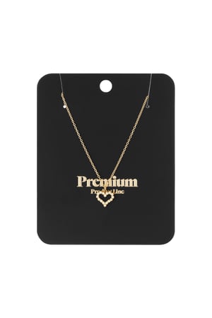 Collar de corazón con diamantes de imitación h5 Imagen3