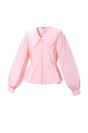 Cotton Blouses & Shirts Solid color Casual Spring/Summer Clothes h5 Picture2