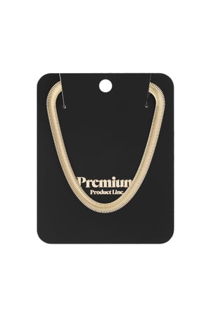necklace flat with print - Gold color-6.0mm h5 Picture8