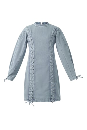 Denim laces dress h5