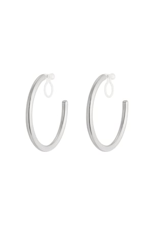 Classic hoop Clip Earrings h5