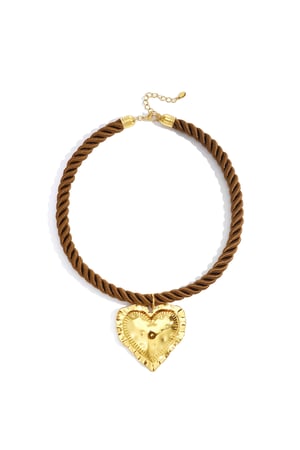 Polyester Pendant necklaces Heart Retro Daily Classic Series Women's jewelry h5 Picture4