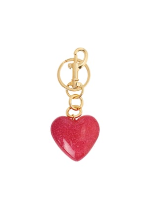 Glitter Heart Bag Charm h5