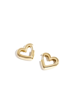 Heart-Shaped Hoop Earrings in Three Sizes h5