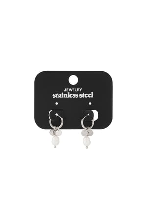 Ohrringe Pearl Drops Silber Edelstahl h5 Bild4