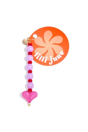 Taschenanhänger Herz Süße Acryl-Accessoires für jeden Tag h5 Bild4