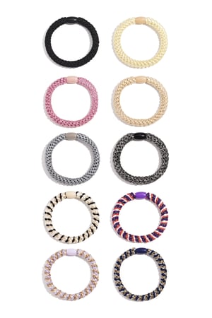 Bracelets élastiques à cheveux Multicouleur Polyester h5 Image2