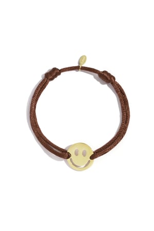 Satin bracelet with smiley h5