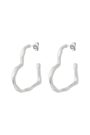 Big heart hoop earrings h5 Picture3
