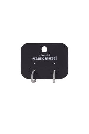 Orecchini a cerchio in acciaio inossidabile Gold Stainless Steel h5 Immagine4