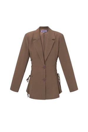Taillierter Blazer mit Schnürung h5