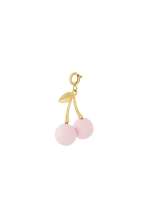 Rosa Kirsche Schmuck Charm h5