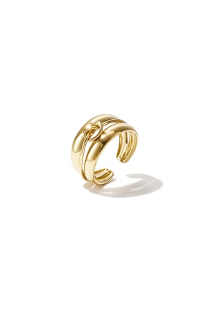 Layered ring with minimalist twisted detail h5 