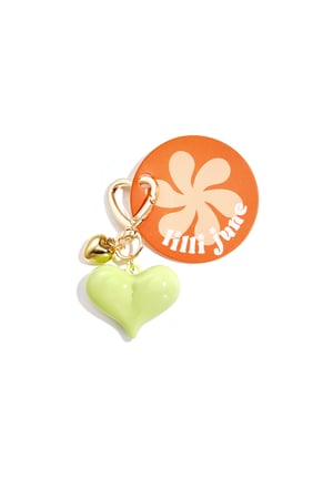 Çanta süsleri Kalp şeklinde Akrilik Günlük Aksesuarlar h5 Resim4