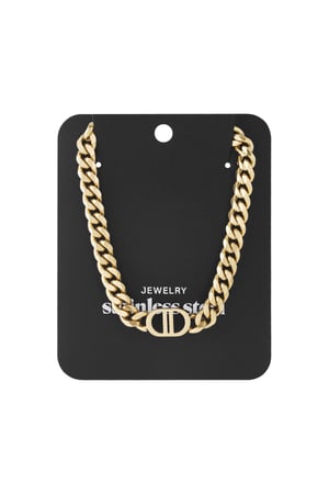 Kolye İyi Yaşam Gold Stainless Steel h5 Resim5