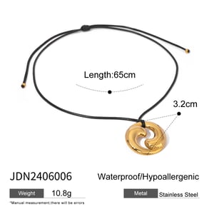 1 piece simple trendy style chunky bowknot starfish shape stainless steel  gold plated women's pendant necklaces h5 Picture2