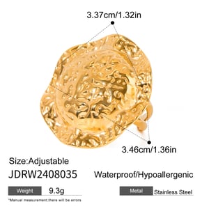 1 Paar Ohrringe im Retro-Stil der Simple Series aus Edelstahl mit 18 Karat Vergoldung für Damen h5 Bild2