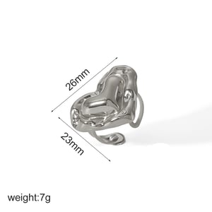 1 Pair 1 pair of exquisite and fashionable  gold-plated stainless steel dot diamond three-dimensional heart earrings for women's daily wear Women Stud Earrings h5 Picture2