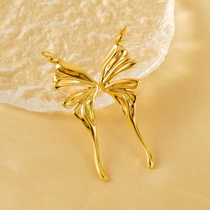 1 pair romantic series elegant  gold plated women stud earrings h5