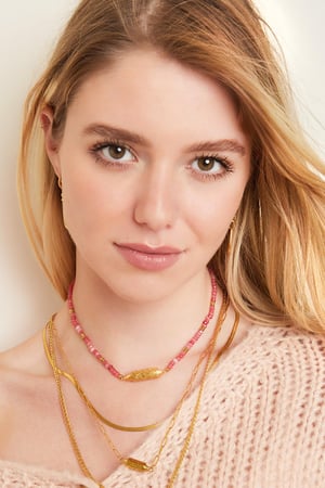 Stainless steel necklace with beads h5 Picture2