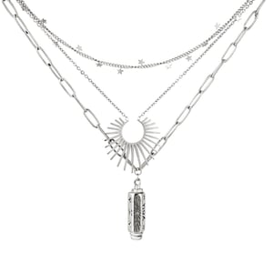 Necklace Sun Stars Pendant Gold h5 Picture2