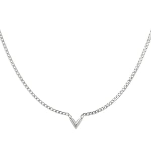 Stainless Steel Necklace Letter V h5 Picture2