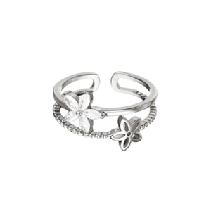 Double rings litle flowers h5 Picture2