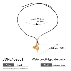 1 piece simple series casual geometric stainless steel  gold plated women pendant necklaces h5 Picture2