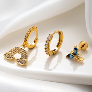 1 Piece Simple Series Classic Animal Copper No Plating Material Zircon Women Stud Earrings h5 Picture2