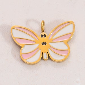1 Paar Anhänger „Romantic Series Sweet Heart“ aus Edelstahl mit 18 Karat Vergoldung für Damen h5 Bild2